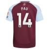 Fotballtrøye Aston Villa Pau 14 Hjemmedrakt 2024-25 Kortermet